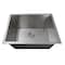 Nantucket Sinks Pro Series 23 inch Undermount Small Radius Corners Stainless Steel Utility/Laundry Sink SR2318-12-16 - alternate 2